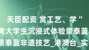 天臣配资 赏工艺、学“点蓝” 台湾大学生沉浸式体验景泰蓝非遗技艺_港澳台_实习_北京